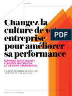 Article HBR Changez La Culture de Votre Entreprise Pour Ameliorer Sa Performance