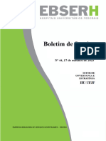 Boletim de Serviço: #44, 17 de Outubro de 2023