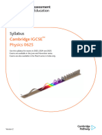 Physics Igcse Syllabus