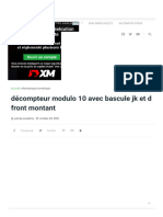 Décompteur Modulo 10 Avec Bascule JK Et D Front Montant