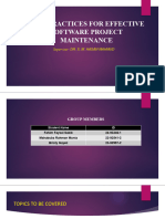 Best Practices For Effective Software Project Maintenance 