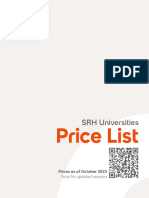 SRH Berlin Pricelist NonEU