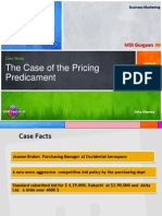 BM - Group 5A - The Case of Pricing Predicament