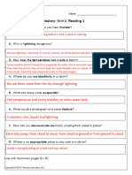 Thunder and Lightning Model Answer