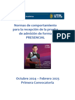 Normas de Comportamiento PRESENCIAL Octubre 2024 - Febrero 2025