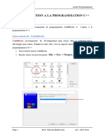 TP 1: Initiation A La Programmation C++: Objectifs