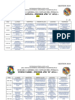 Horario 2024 Sede Villa Esperanza