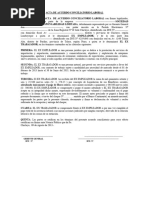 Acta de Acuerdo Conciliatorio Laboral