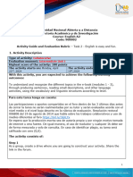 Activity Guide and Evaluation Rubric - Task 2 - English Is Easy and Fun