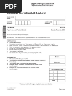 Cambridge International AS & A Level: CHEMISTRY 9701/34