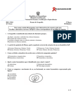 Enunciado Geografia 2 Ép. 12 Clas 2014