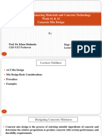 Week .11 & 12 Mix Design