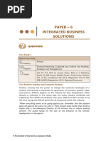 Paper - 6 Integrated Business Solutions: Questions