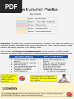 IB Economics Evaluation Review Paper 1 Part B Paper 2 D