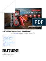 Buture Car Jump Starter Manual