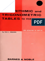 Logarithmic and Trigonometric Tables