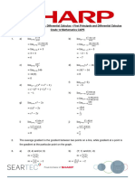 Worksheet 9 Memorandum Calculus - First Principals and Differential Calculus Grade 12 Maths