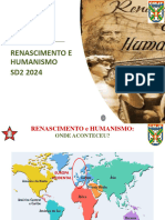 7º Ano 2024 SD2 RENASCIMENTO E HUMANISMO 7º ANO 2024