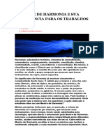 O Mestre de Harmonia e Sua Importância para Os Trabalhos