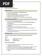 Sap MM Resume