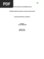 Elaboración de Cuadros de Cargas y Planos de Instalación.