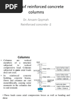 1 - Design of Reinforced Concrete Columns - Axially Loaded Columns