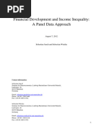 Financial Development and Income Inequality