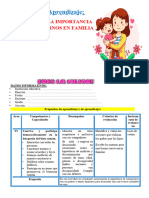 4° Sesión Día 1 PS Conocemos La Importancia de Comunicarnos en Familia