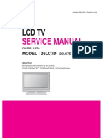 Service Manuals LG TV LCD 26LC7D 26LC7D Service Manual