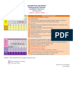 Calendar Academic Year 2018 Summer Semester