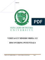 Syllabus Veritas Et Misericordia 112 - Discovering Your Potentials