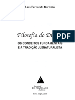 Filosofia Do Direito Os Conceitos Fundamentais e A Tradição Jusnaturalista (Sumário)