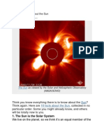 Nteresting Facts About The Sun