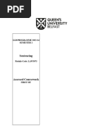 LAW3073 Sentencing Coursework 23 24 (First Sit)