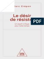 Le Desir de Resister - Marc Crepon