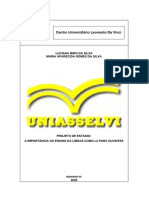 Trabalho Uniasselvi - A Importancia Do Ensino Da Libras para Ouvintes