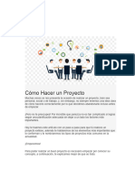 Como Hacer Un Proyecyo