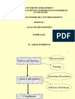 Techniques D'enquêtes Et Analyse Des Données (Master Économie de L'envirennement)