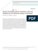 Energy Harvesting Optical Modulators