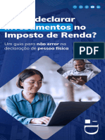 Ebook Como Declarar Investimentos IR2024