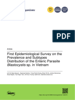 First Epidemiological Survey On The Prevalence and Subtypes Distribution of The Enteric Parasite Blastocystis Sp. in Vietnam