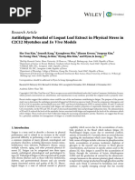 Research Article: Antifatigue Potential of Loquat Leaf Extract in Physical Stress in C2C12 Myotubes and in Vivo Models