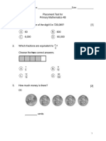 Placement Test 4B