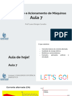 ELETRICIDADE E ACIONAMENTOS ELÉTRICOS Aula 7