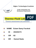 Pressure Measurement and Calibration