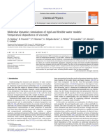 Molecular Dynamics Simulations of Rigid and Flexible Water Models