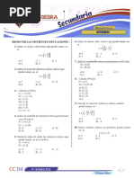 Álgebra B. 1ro Secundaria