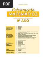 Letramento Matemático 9º Ano - Professor Revisado