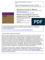 Quarterly Journal of Speech: To Cite This Article: Mary M. Garrett (1993) Pathos Reconsidered From The Perspective