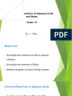 Chemical Reactions of Acids and Alkalis Ms. J. Cole